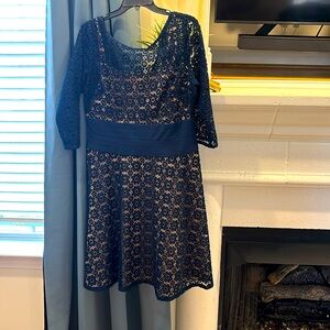 Adriana Papell knee length lace dress